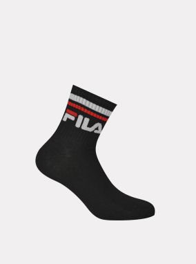 Sada troch párov čierných členkových ponožiek FILA