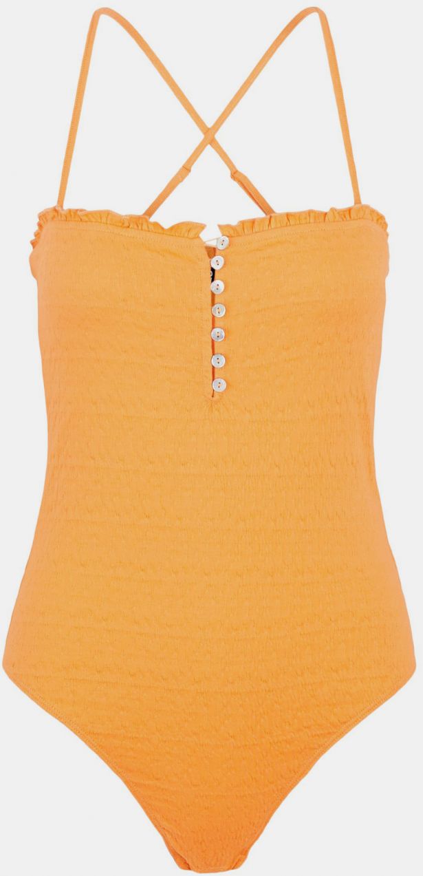 Oranžové body s gombíkmi Pieces Leaf