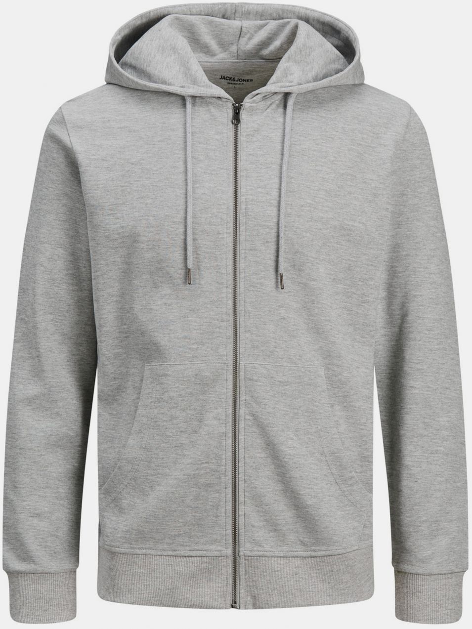 Svetlošedá basic mikina s kapucou Jack & Jones