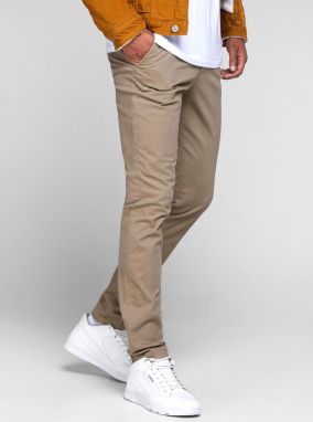 Béžové slim nohavice Jack & Jones Marco