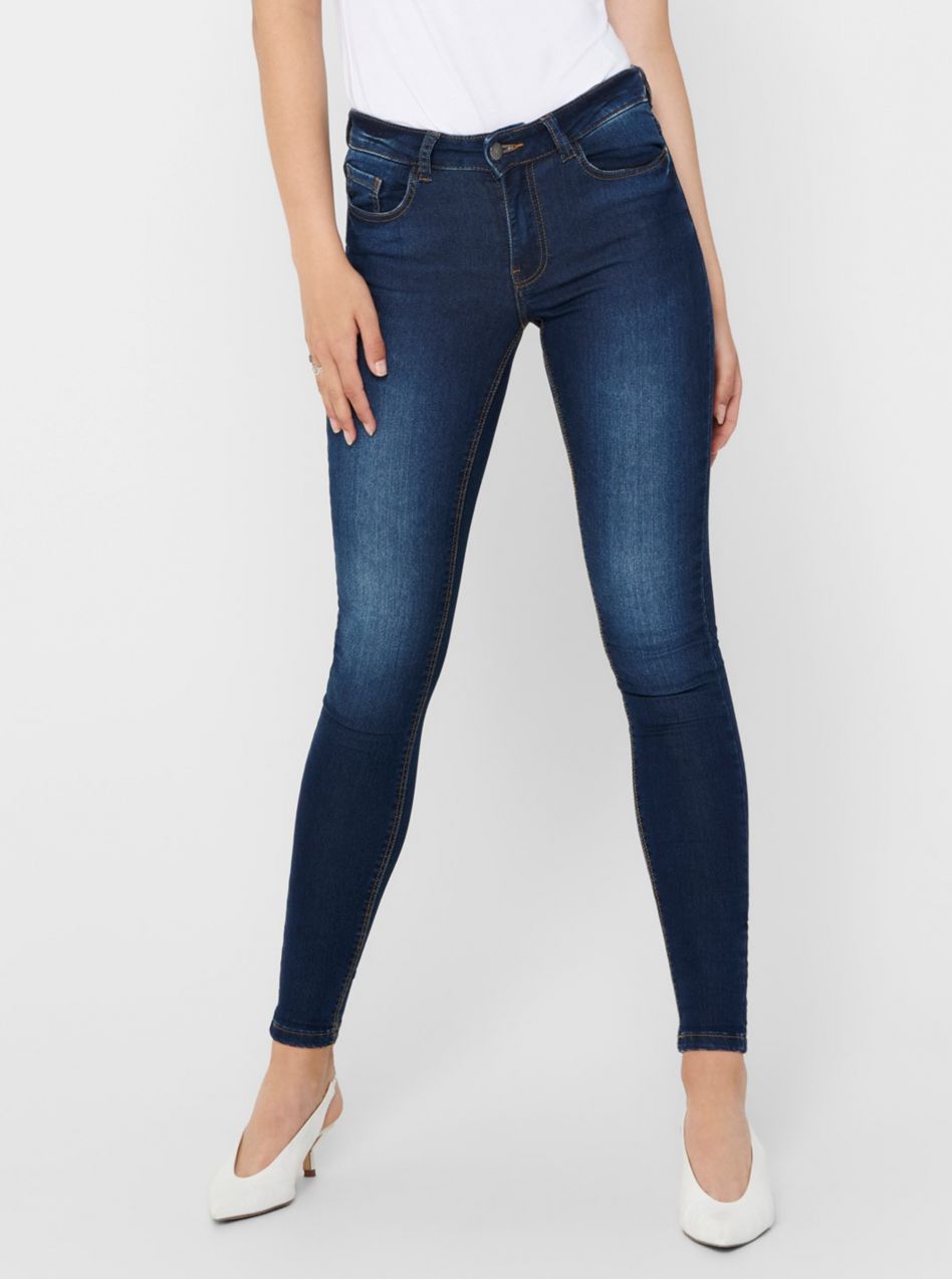 Tmavomodré skinny fit rifle Jacqueline de Yong New Nikki