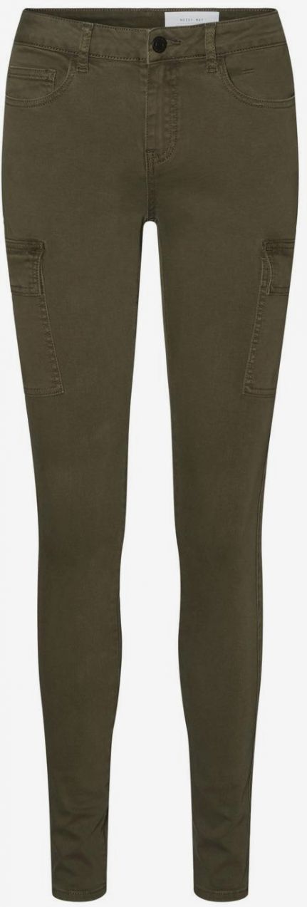 Kaki skinny fit nohavice Noisy May Lucy