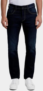 Tmavomodré pánske straight fit rifle Tom Tailor