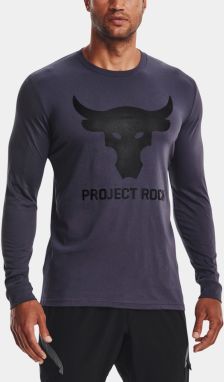 Šedé pánske tričko Under Armour UA PJT ROCK BRAHMA BULL LS