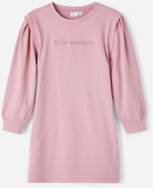 Ružové dievčenské mikinové šaty name it Hisigne