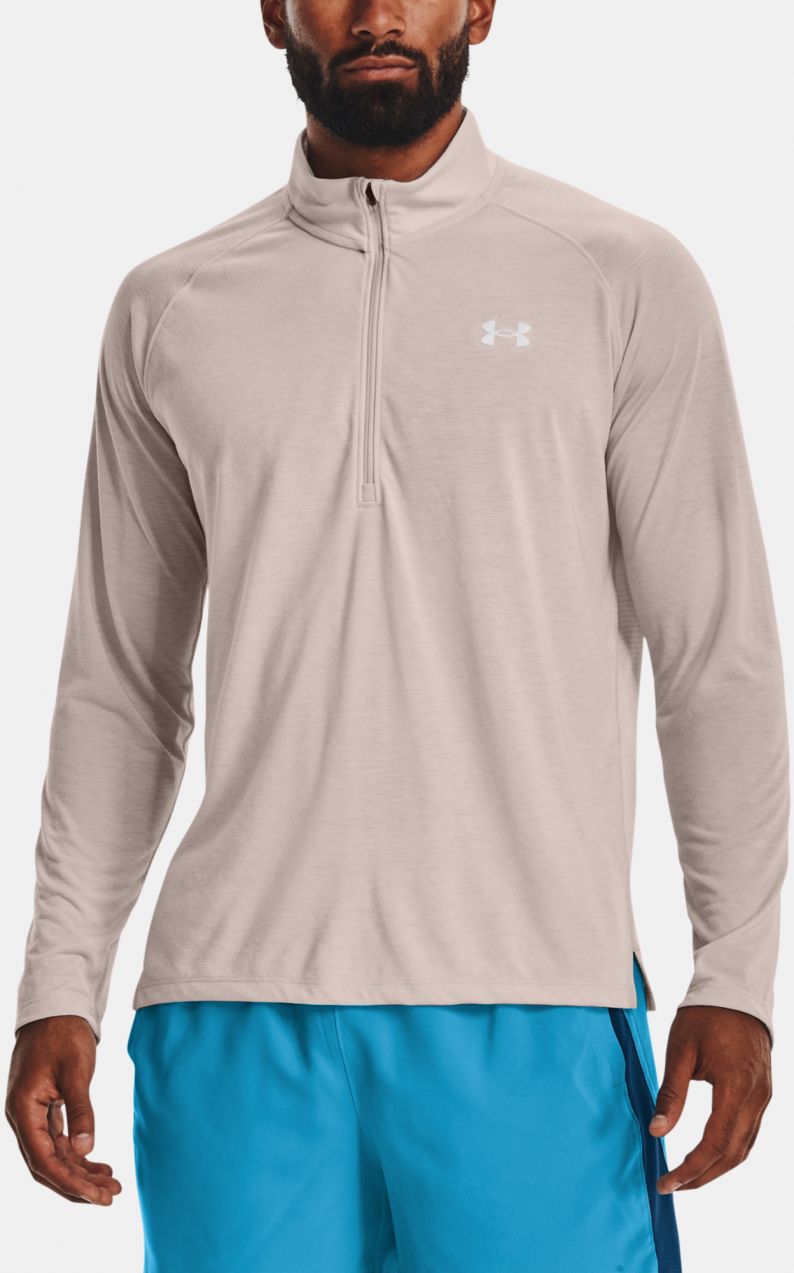 Šedé pánske tričko Under Armour UA STREAKER HALF ZIP