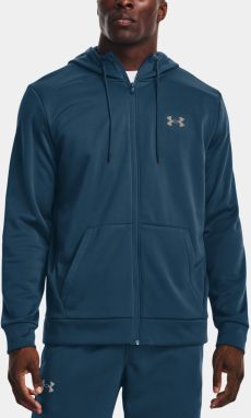 Modrá pánska mikina so zipsom Under Armour UA Armour Fleece FZ Hoodie