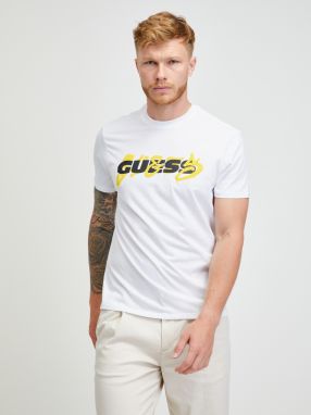 Biele pánske tričko Guess