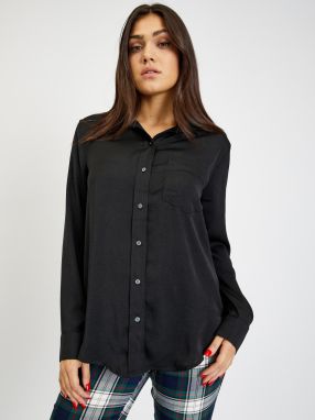 Černá dámská saténová košile GAP