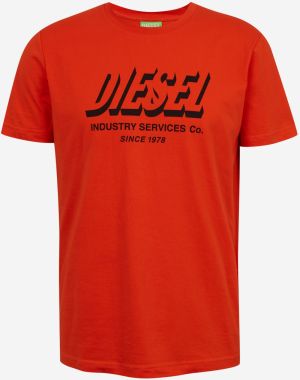 Tričká s krátkym rukávom pre mužov Diesel - červená
