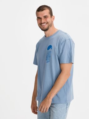GAP modré pánske tričko Logo Easy Breezy
