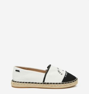 Espadrilky, slip on pre ženy KARL LAGERFELD - biela, čierna