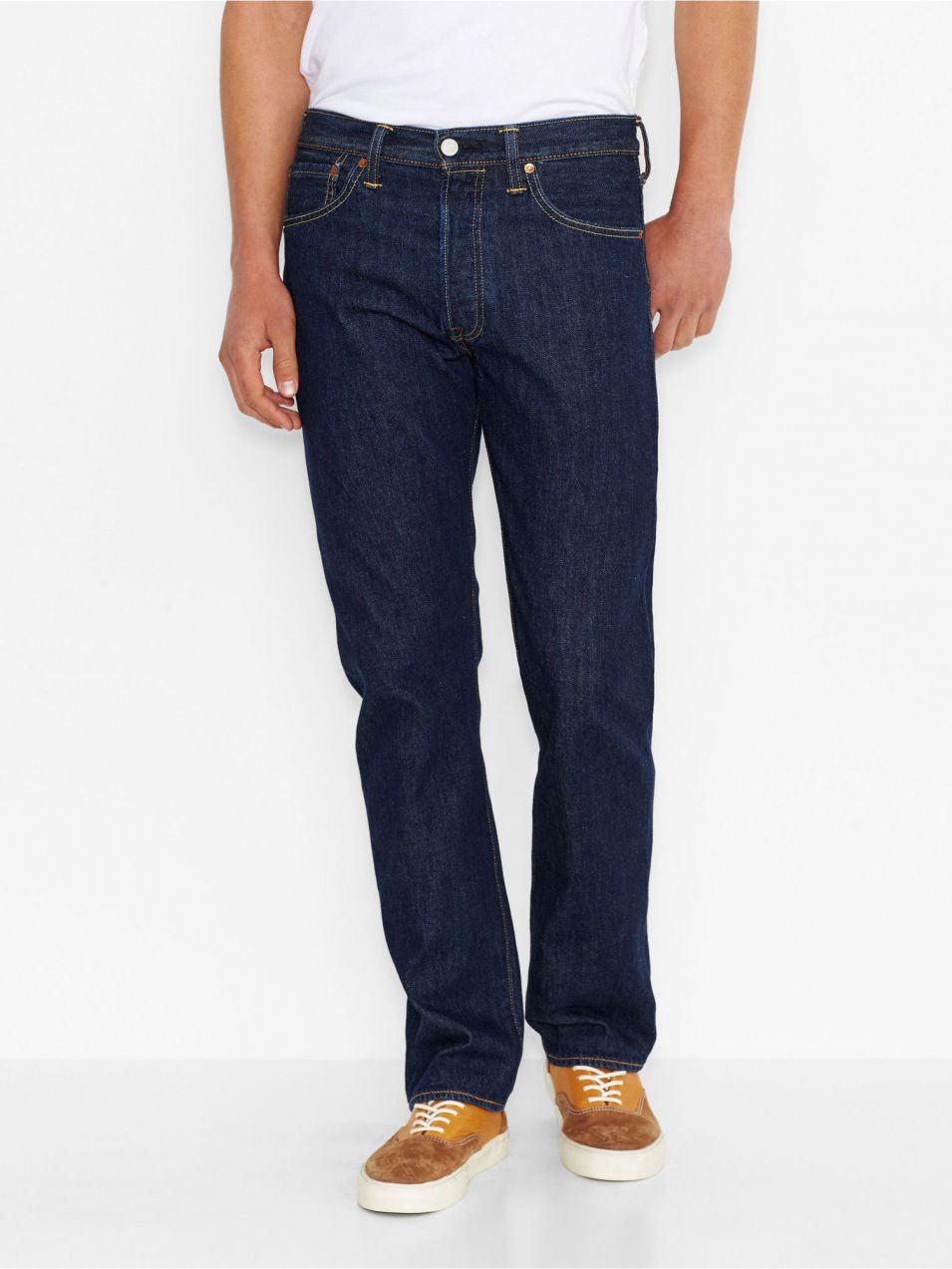 Tmavomodré pánske rifle Levi's® 501 Onewash