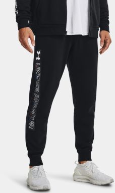 Tepláky Under Armour UA RIVAL FLC GRAPHIC JOGGER-BLK