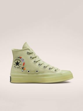 Svetlo zelené dámske členkové tenisky Converse Chuck 70