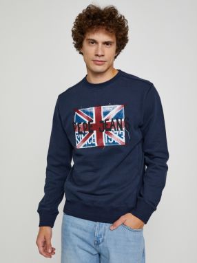 Mikiny bez kapuce pre mužov Pepe Jeans - tmavomodrá