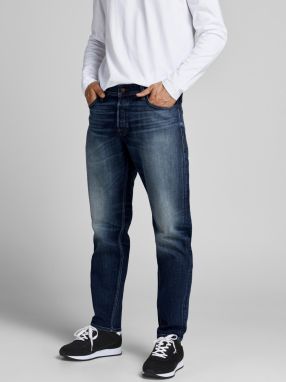 Straight fit pre mužov Jack & Jones - tmavomodrá