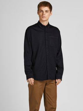 Čierna rifľová košeľa Jack & Jones Indigo