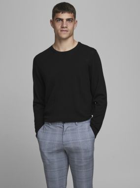 Čierny vlnený sveter Jack & Jones Mark