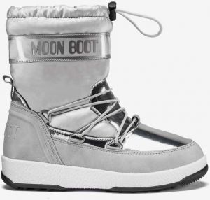 Moon Boot strieborné zimné topánky JR Girl Soft WP Silver
