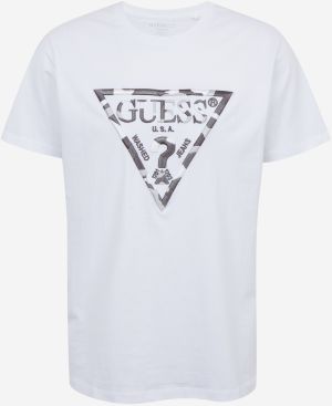 Tričká s krátkym rukávom pre mužov Guess - biela