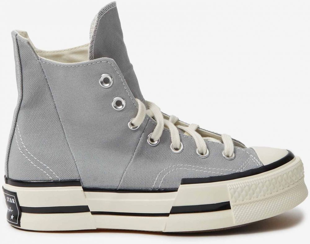 Šedé dámske členkové tenisky Converse na platforme