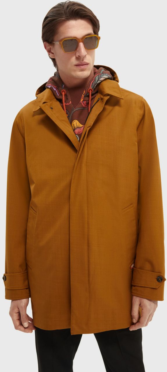 Zimné bundy pre mužov Scotch & Soda - hnedá