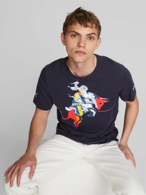 Tmavomodré pánske tričko Puma Red Bull