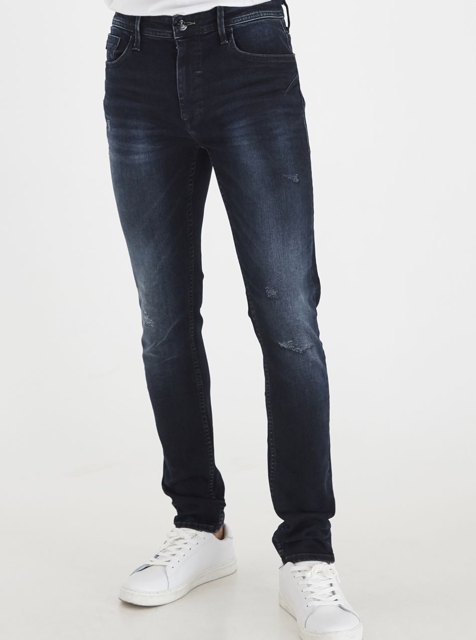 Tmavomodré slim fit rifle Blend