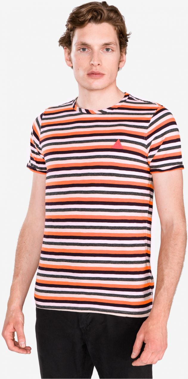 Tričká s krátkym rukávom pre mužov Scotch & Soda - oranžová