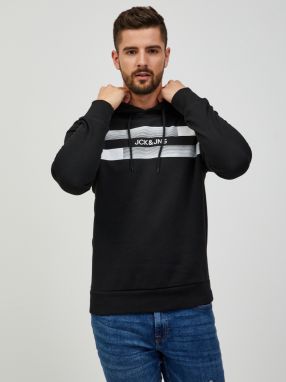 Čierna mikina s kapucňou Jack & Jones New Adam