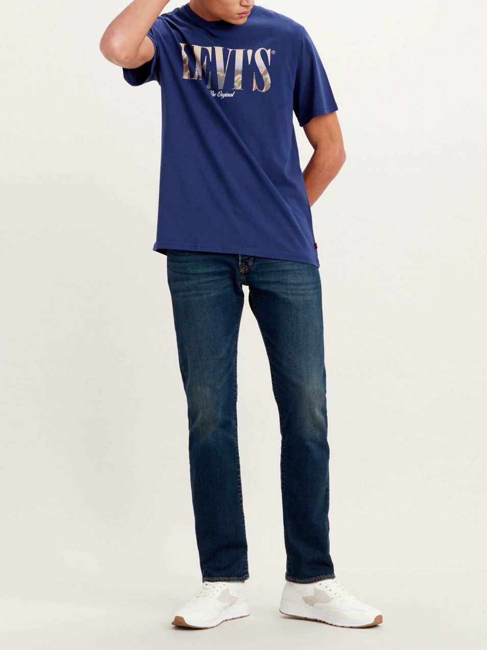 Tmavomodré pánske straight fit džíny Levi's®