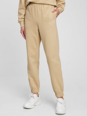 Ženy - Tepláky GAP logo joggers Béžová
