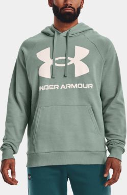 Svetlozelená pánska mikina Under Armour UA Rival Fleece Big Logo HD