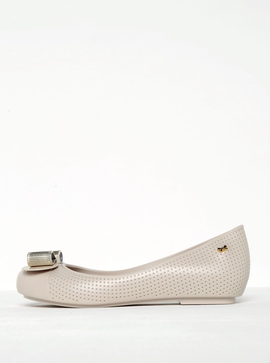 Zaxy béžové balerínky Lace Fem Beige