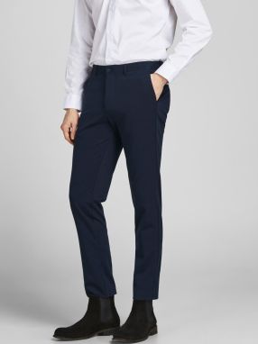 Formálne nohavice pre mužov Jack & Jones - tmavomodrá