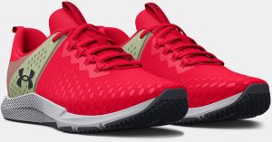 Topánky pre mužov Under Armour - červená, svetlozelená