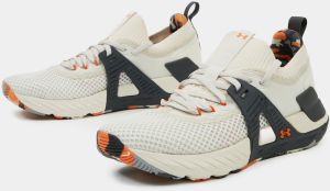 Topánky pre mužov Under Armour - biela, sivá, oranžová