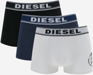 Diesel Boxerky 3 ks Čierna Modrá Biela