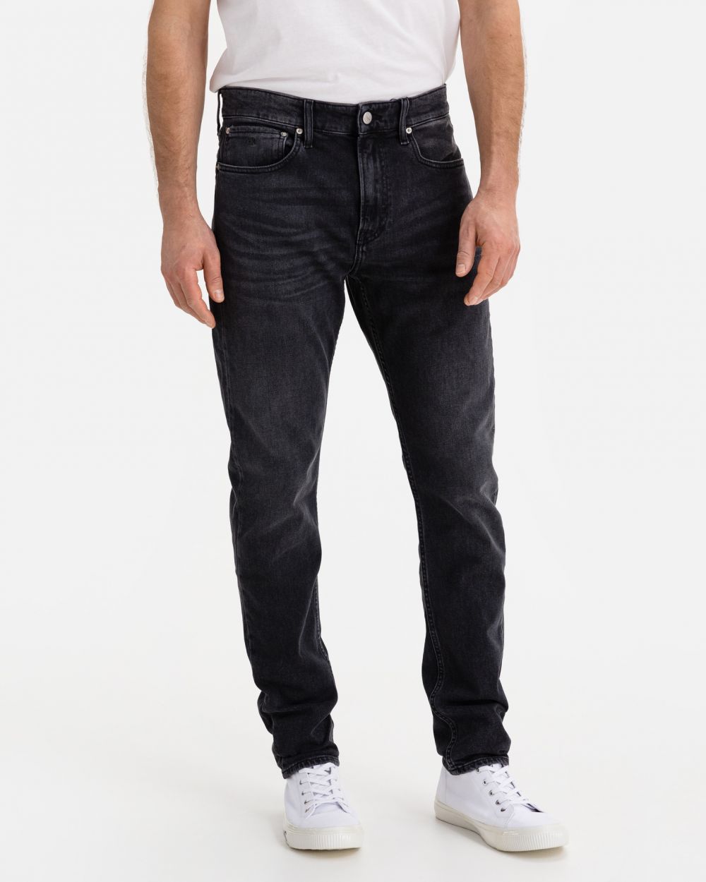 Straight fit pre mužov Calvin Klein - čierna
