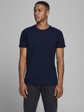 Modré basic tričko Jack & Jones