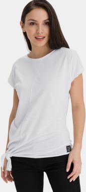 Biele dámske asymetrické tričko SAM 73