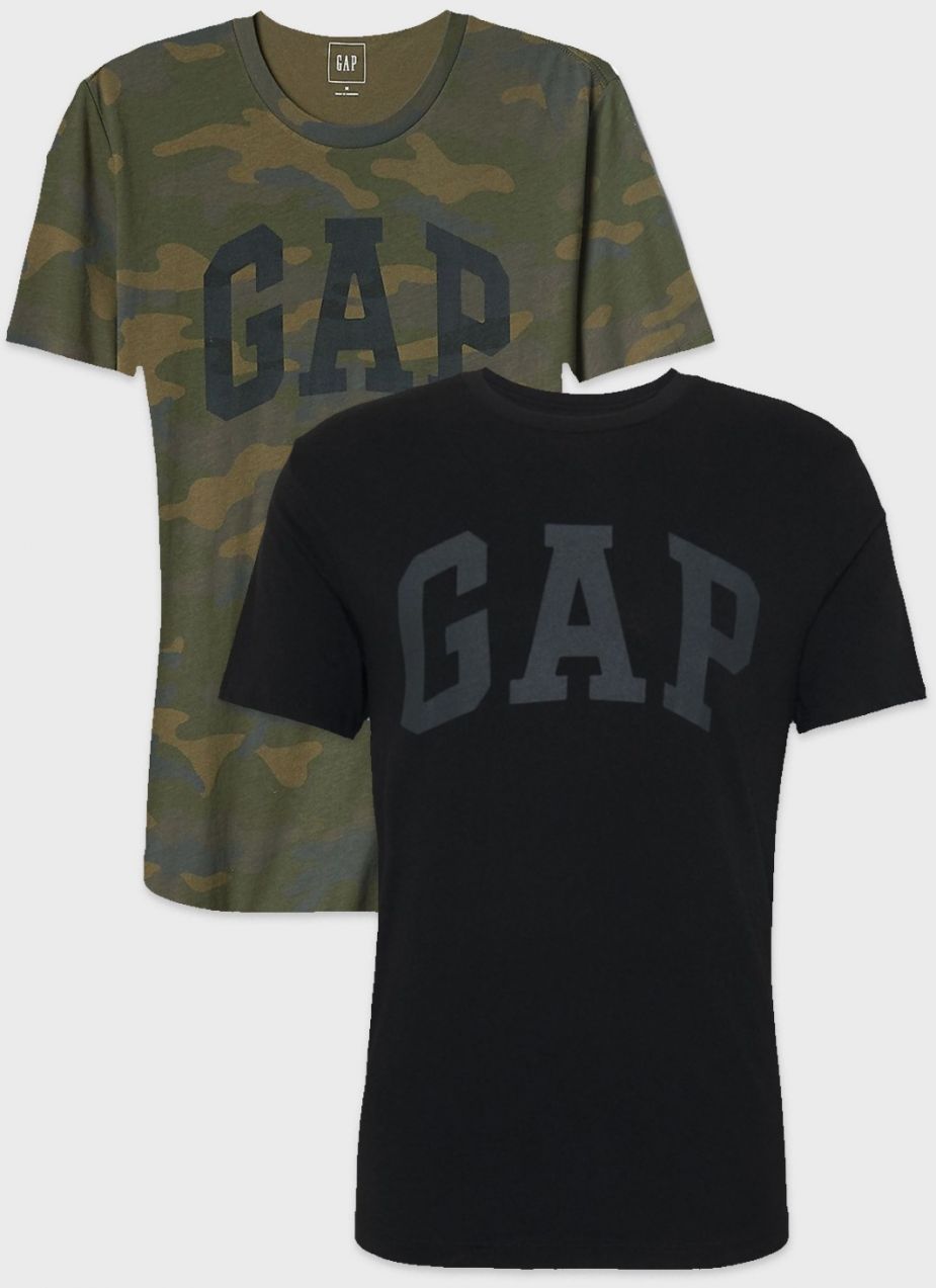 GAP čierne pánske tričko s logom