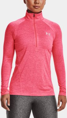 Tričko Under Armour Tech 1/2 Zips - Twist - ružová