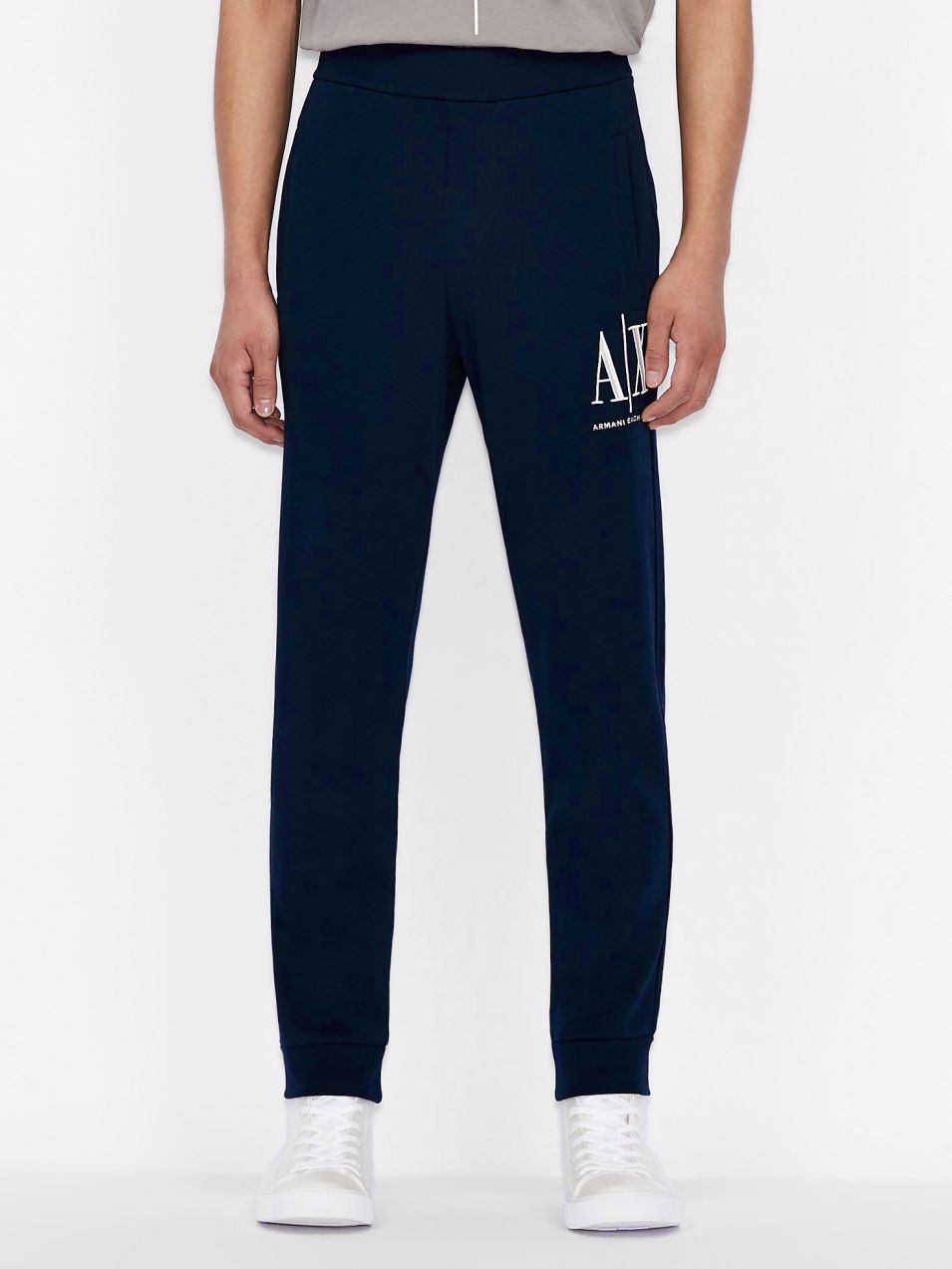 Tepláky pre mužov Armani Exchange - tmavomodrá
