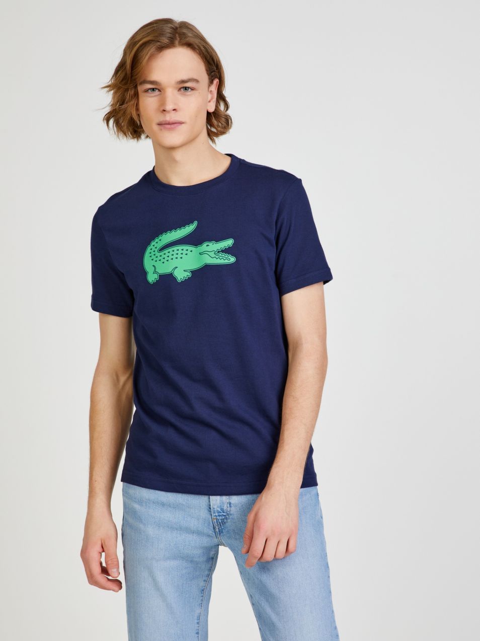 Tmavomodré pánske tričko Lacoste