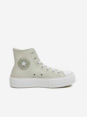 Svetlo šedé dámske členkové tenisky Converse Chuck Taylor All Star Lift