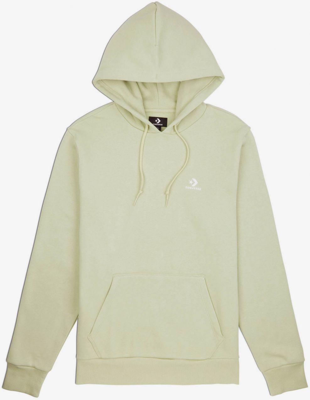 Mikiny s kapucou pre mužov Converse - svetlozelená