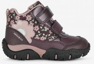 Ružové dievčenské členkové topánky Geox Baltic