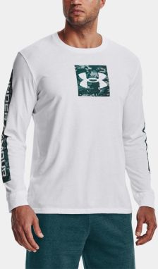 Tričká s dlhým rukávom pre mužov Under Armour - biela